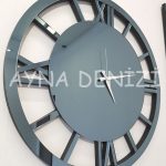 Special Future Smoked Model Üçlü Set Aynalı Saatli Niş Takımı-14