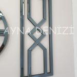 Special Future Smoked Model Üçlü Set Aynalı Saatli Niş Takımı-15