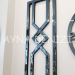 Special Future Smoked Model Üçlü Set Aynalı Saatli Niş Takımı-16