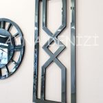 Special Future Smoked Model Üçlü Set Aynalı Saatli Niş Takımı-18