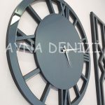 Special Future Smoked Model Üçlü Set Aynalı Saatli Niş Takımı-19