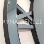 Special Future Smoked Model Üçlü Set Aynalı Saatli Niş Takımı-28