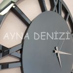 Special Future Smoked Model Üçlü Set Aynalı Saatli Niş Takımı-29