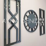 Special Future Smoked Model Üçlü Set Aynalı Saatli Niş Takımı-3