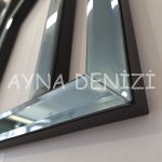 Special Future Smoked Model Üçlü Set Aynalı Saatli Niş Takımı-30