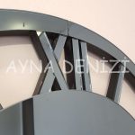 Special Future Smoked Model Üçlü Set Aynalı Saatli Niş Takımı-32