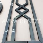 Special Future Smoked Model Üçlü Set Aynalı Saatli Niş Takımı-35