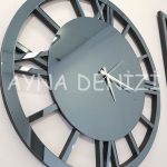 Special Future Smoked Model Üçlü Set Aynalı Saatli Niş Takımı-38