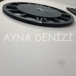 Special Future Smoked Model Üçlü Set Aynalı Saatli Niş Takımı-42