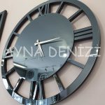 Special Future Smoked Model Üçlü Set Aynalı Saatli Niş Takımı-46