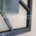 Time Smoked Model Füme Renk Dekoratif Aynalı Duvar Saati-44