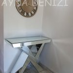 When Roma Bronze Model Bronz Renk Dekoratif Aynalı Duvar Saati-23