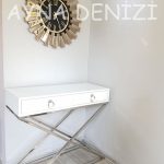 Güneş Twins Golden Jet Black Model Altın Siyah Renk Dekoratif Aynalı Duvar Saati-18