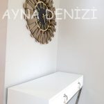 Güneş Twins Golden Jet Black Model Altın Siyah Renk Dekoratif Aynalı Duvar Saati-20