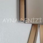 Time Golden Model Bronz Renk Dekoratif Aynalı Duvar Saati-34