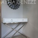 Güneş Twins Smoked Latin Black Model Gümüş Siyah Renk Dekoratif Aynalı Duvar Saati-20