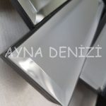 Güneş Twins Smoked Latin Black Model Gümüş Siyah Renk Dekoratif Aynalı Duvar Saati-38