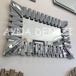 Akustik Black Small Smoked Model Siyah Füme Renk Modern Ayna-15