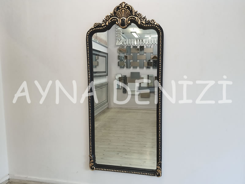 Princess Great Black Gold Model Siyah Altın Renk Boy Aynası
