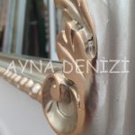 Princess Great Shiny Gold Model Platin Altın Renk Boy Aynası-42