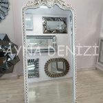 Princess Aging White Model Eskitme Beyaz Renk Ayaklı Boy Aynası-10
