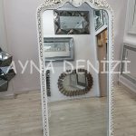Princess Aging White Model Eskitme Beyaz Renk Ayaklı Boy Aynası-14