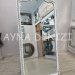 Princess Aging White Model Eskitme Beyaz Renk Ayaklı Boy Aynası-16