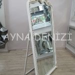 Princess Aging White Model Eskitme Beyaz Renk Ayaklı Boy Aynası-19