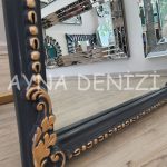 Princess Anthracite Gold Model Antrasit Altın Renk Ayaklı Boy Aynası-32