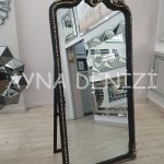 Princess Black Gold Model Siyah Altın Renk Ayaklı Boy Aynası-10
