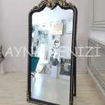 Princess Black Gold Model Siyah Altın Renk Ayaklı Boy Aynası-13