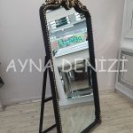 Princess Black Gold Model Siyah Altın Renk Ayaklı Boy Aynası-15