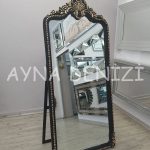 Princess Black Gold Model Siyah Altın Renk Ayaklı Boy Aynası-2