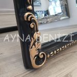 Princess Black Gold Model Siyah Altın Renk Ayaklı Boy Aynası-22