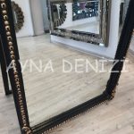 Princess Black Gold Model Siyah Altın Renk Ayaklı Boy Aynası-23