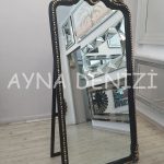 Princess Black Gold Model Siyah Altın Renk Ayaklı Boy Aynası-3