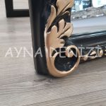 Princess Black Gold Model Siyah Altın Renk Ayaklı Boy Aynası-31