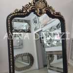 Princess Black Gold Model Siyah Altın Renk Ayaklı Boy Aynası-35