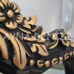 Princess Black Gold Model Siyah Altın Renk Ayaklı Boy Aynası-37