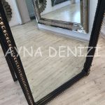 Princess Black Gold Model Siyah Altın Renk Ayaklı Boy Aynası-42