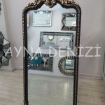 Princess Black Gold Model Siyah Altın Renk Ayaklı Boy Aynası-6
