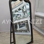 Princess Black Gold Model Siyah Altın Renk Ayaklı Boy Aynası-8