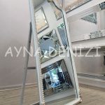 Princess White Gold Model Beyaz Altın Renk Ayaklı Boy Aynası-15