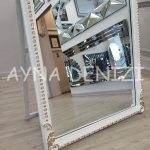 Princess White Gold Model Beyaz Altın Renk Ayaklı Boy Aynası-34