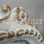 Princess White Gold Model Beyaz Altın Renk Ayaklı Boy Aynası-47