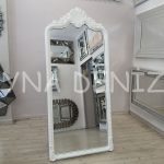 Princess White Model Beyaz Renk Ayaklı Boy Aynası-1