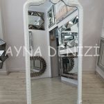 Princess White Model Beyaz Renk Ayaklı Boy Aynası-13
