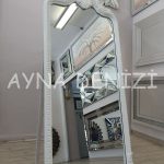 Princess White Model Beyaz Renk Ayaklı Boy Aynası-16