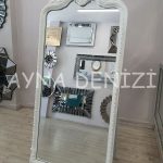 Princess White Model Beyaz Renk Ayaklı Boy Aynası-18