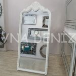 Princess White Model Beyaz Renk Ayaklı Boy Aynası-19